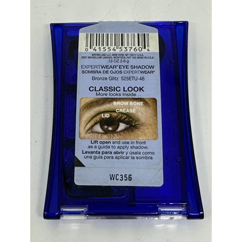 Maybelline Expert Wear Eye Shadow Bronze Glitz 46 Shimmer Trio Compact WC356